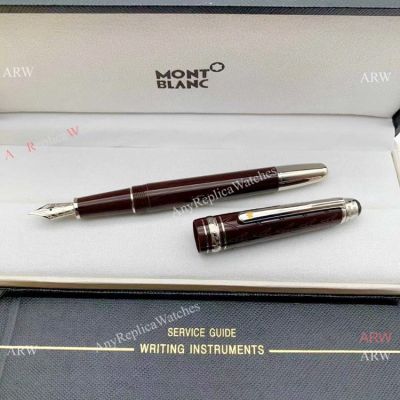 Mid-size / Le Petit Prince Classique 145 Red Fountain Pen Knock off Mont Blanc Pens